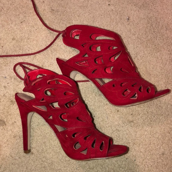 Red Aldo Heels - Picture 5 of 6